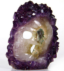 Jun 5, 2014 ACSAD (A Crystal Skull a Day) - Regal Passion - Amethyst Druse Carved Crystal Skull Sculpture