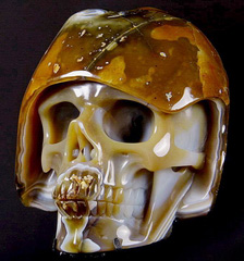 Feb 8, 2015 ACSAD (A Crystal Skull a Day) - Cosmic Drift - Agate Carved Crystal Skull Sculpture with Stand