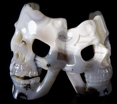 Jun 23, 2014 ACSAD (A Crystal Skull a Day) - Share Happiness - Agate Geode Carved Crystal Skull Masks Sculpture