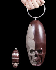 July 27, 2014 ACSAD (A Crystal Skull a Day) - Parent and Child - Shiva Lingam Carved Crystal Skull Sculpture Set