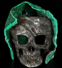 Jun 26, 2014 ACSAD (A Crystal Skull a Day) - Emptiness - Malachite Carved Crystal Skull with Matrix Sculpture