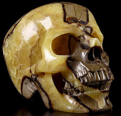 Sept 21, 2014 ACSAD (A Crystal Skull a Day) - Storm Energy - Dragon Septarian Stone Carved Crystal Skull Sculpture