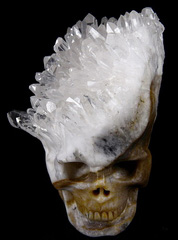 Dec 10, 2014 ACSAD (A Crystal Skull a Day) - Finding Serenity - Quartz Druse Carved Crystal Skull Sculpture