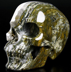 Nov 19, 2014 ACSAD (A Crystal Skull a Day) - The Crystal Skull of Communion - 7.5" Ocean Jasper Carved Crystal Skull Sculpture