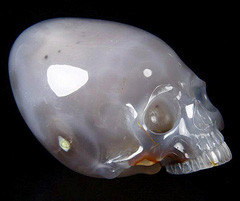 Jan 24, 2015 ACSAD (A Crystal Skull a Day) - The Water Sprite - Water Bile Agate Carved Crystal Skull Sculpture