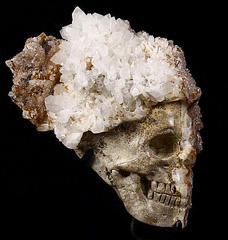 Jan 10, 2015 ACSAD (A Crystal Skull a Day) - Transformation - Quartz Druse Carved Crystal Skull Sculpture with Stand