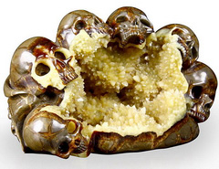 Jan 31, 2015 ACSAD (A Crystal Skull a Day) - The Spirit Guides - Dragon Septarian Stone Geode Carved Crystal Skulls Sculpture