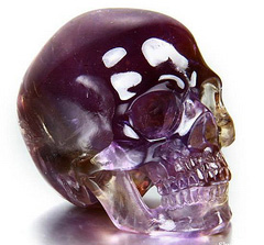 May 8, 2015 ACSAD (A Crystal Skull a Day) - The Explorer - Ametrine Carved Crystal Skull Sculpture