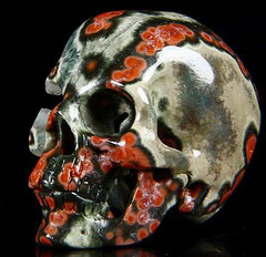 May 10, 2015 ACSAD (A Crystal Skull a Day) - The Correlation - Ocean Jasper Carved Crystal Skull Sculpture