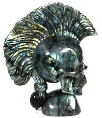 May 18, 2015 ACSAD (A Crystal Skull a Day) - Panis - Labradorite Carved Crystal Skull Sculpture