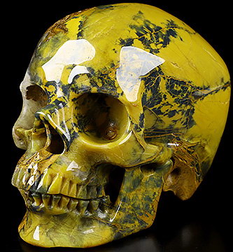 5.1" New Pietersite Hand Carved Crystal Skull, Super Realistic, Crystal Healing